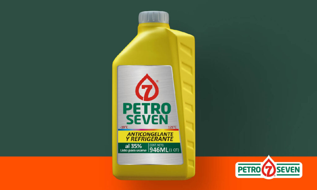 El anticongelante y refrigerante Petro Seven protege al motor de oxidación y corrosión.